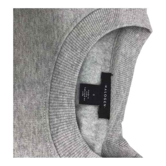 Halogen Women’s Gray Gold Graphic Sweatshirt Wine Is My Valentine Size S NWT - Picture 7 of 16